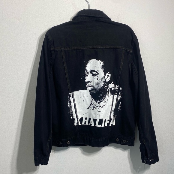 Wiz Khalifa Rapper Hip Hop Denim Trucker Jacket - Picture 1 of 6